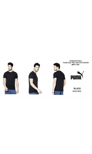 Puma Round Neck Black T-shirt